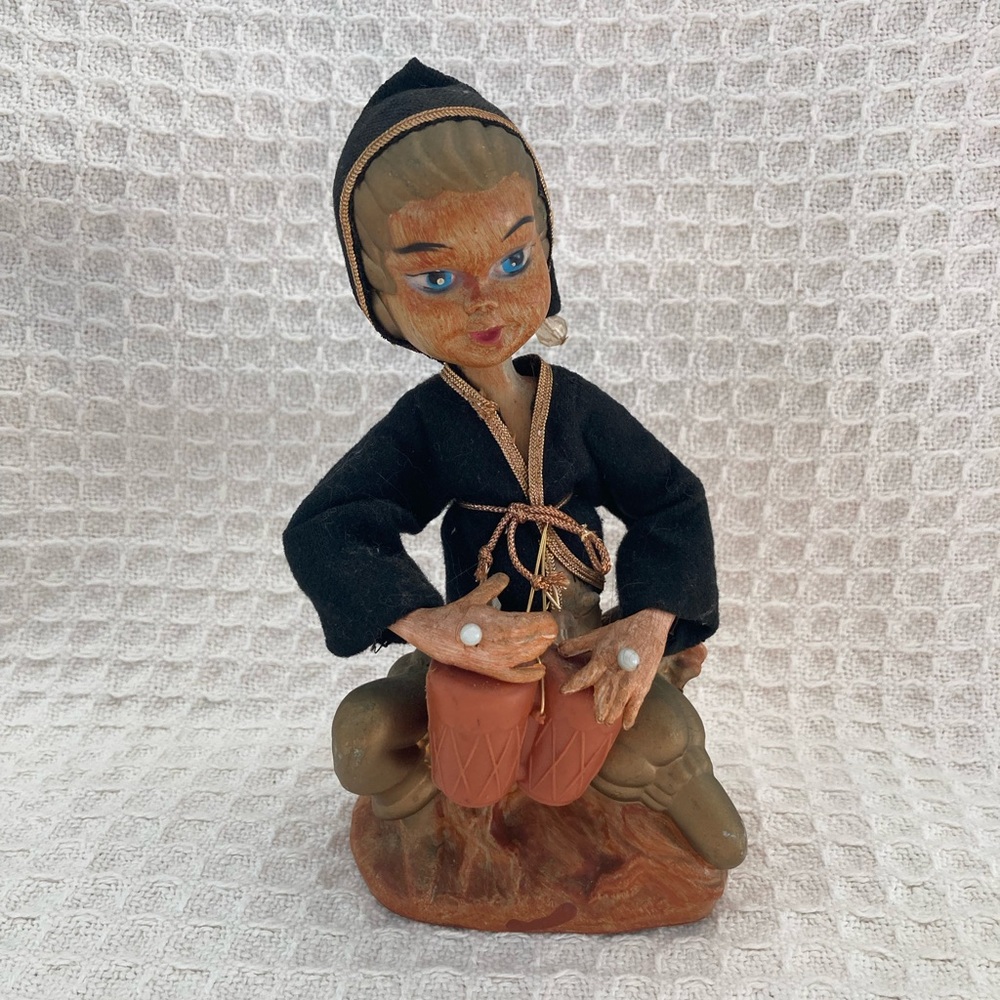 Vintage Tilso Golden Fantasy 1950/1960 Musical Elf/Pixie Made In Hong Kong